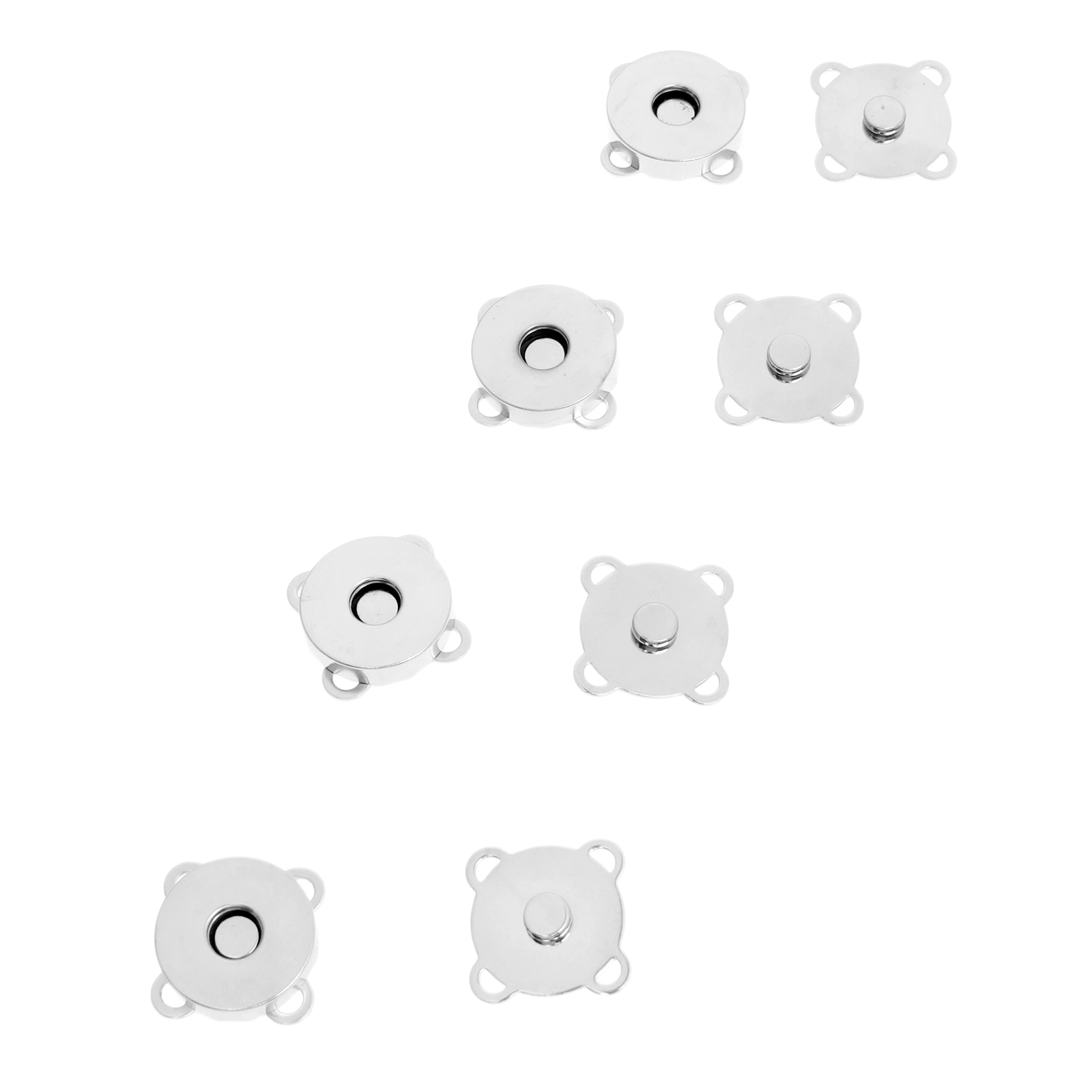 Metal Magnetic Buckle 10set For Purse Handbag Bags Quincunx Snap Sewing Supplies - Picture 8 of 8